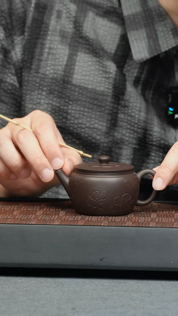 茶壶紫砂五堂 莲意120cc-曼陀版