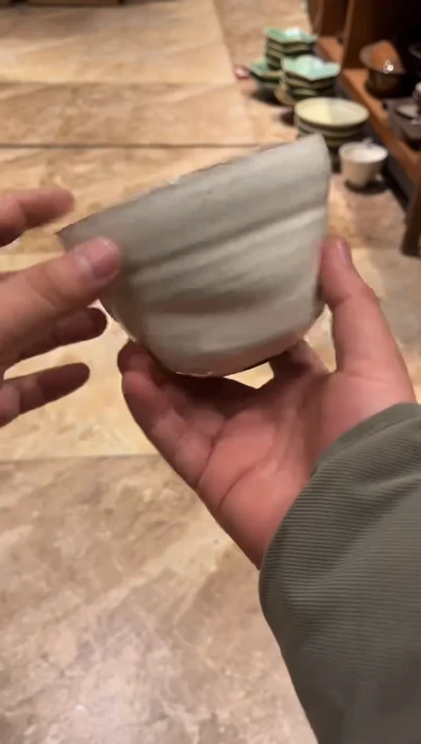 【闪购商品】瓷片545     微瑕粉引饭碗1个