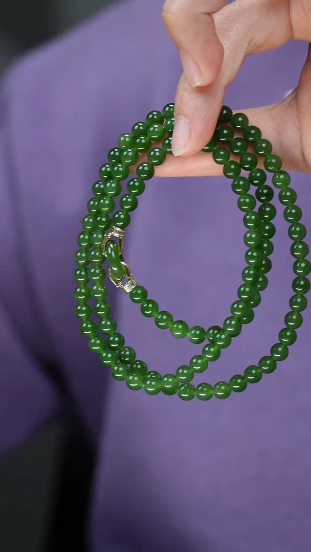 项链未镶嵌和田玉（碧玉）42
