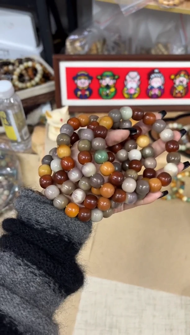 手串菩提根/象牙果14干磨孔一般（904）