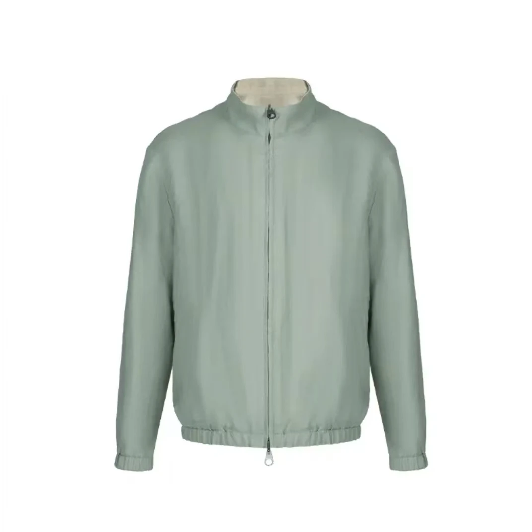 男士法国雨露麻双面穿原色外套8277