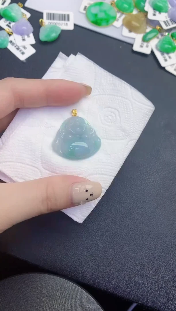 颈饰未镶嵌翡翠缅甸天然翡翠A货