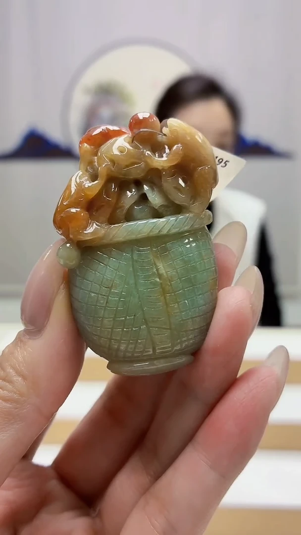 未镶嵌定制翡翠5160MM-毛货挂件11