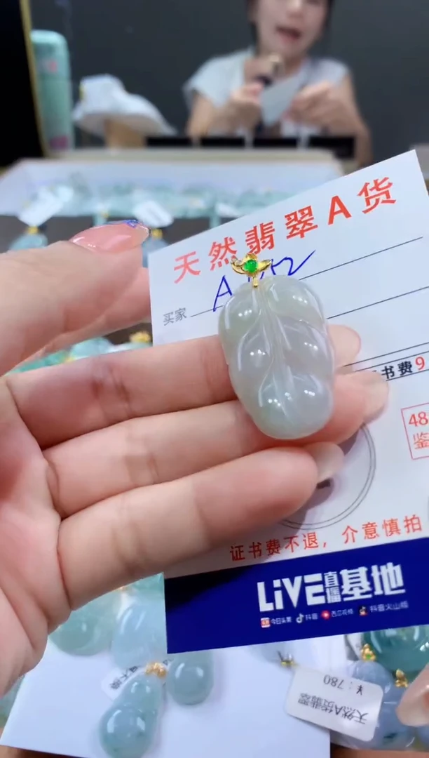 颈饰未镶嵌翡翠天然翡翠A货挂件