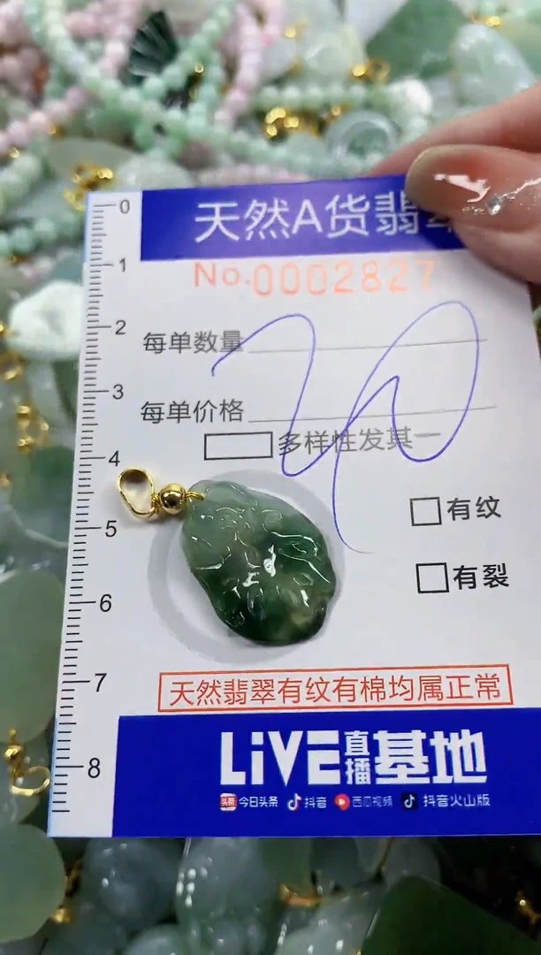 颈饰未镶嵌翡翠天然A货翡翠