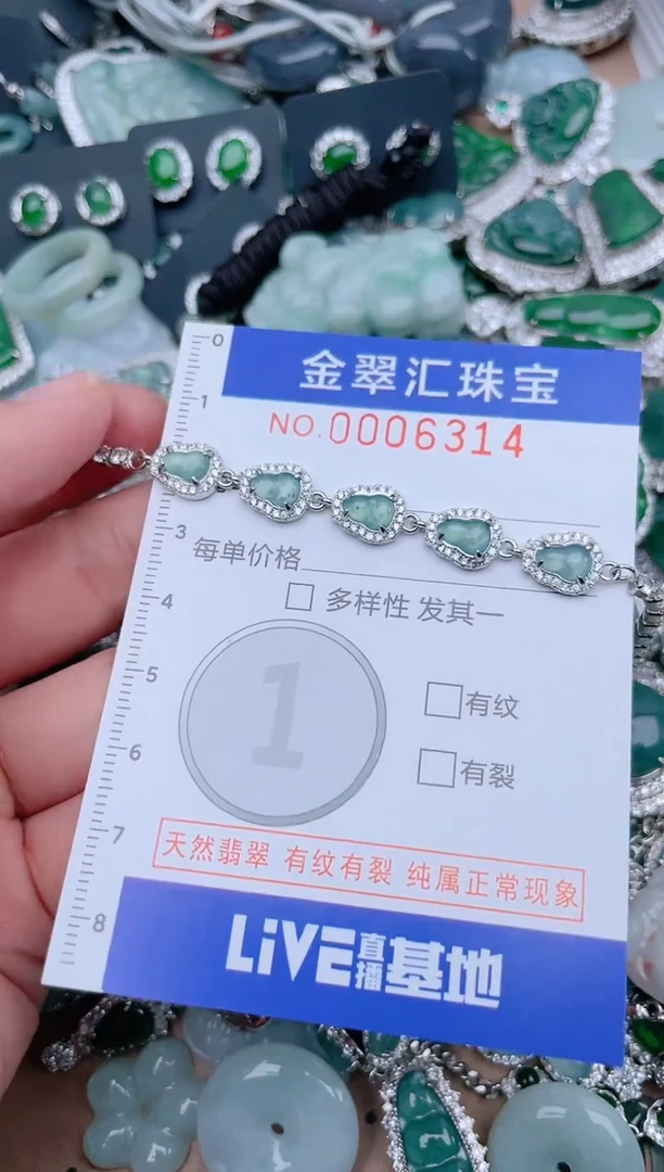 翡翠未镶嵌颈饰6314........1