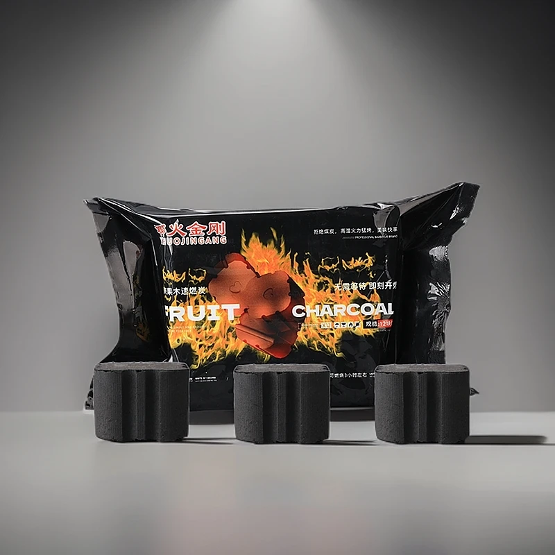 椰火金刚炭果木无烟烧烤炭易燃炭围炉煮茶专用炭