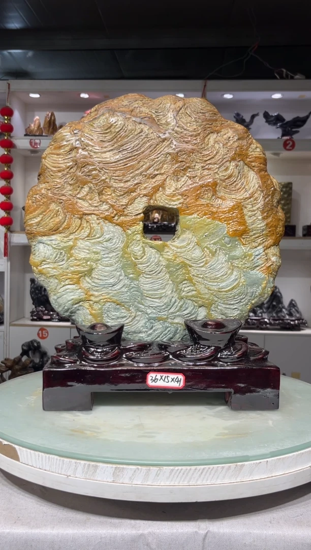 石材豪***理灵璧石