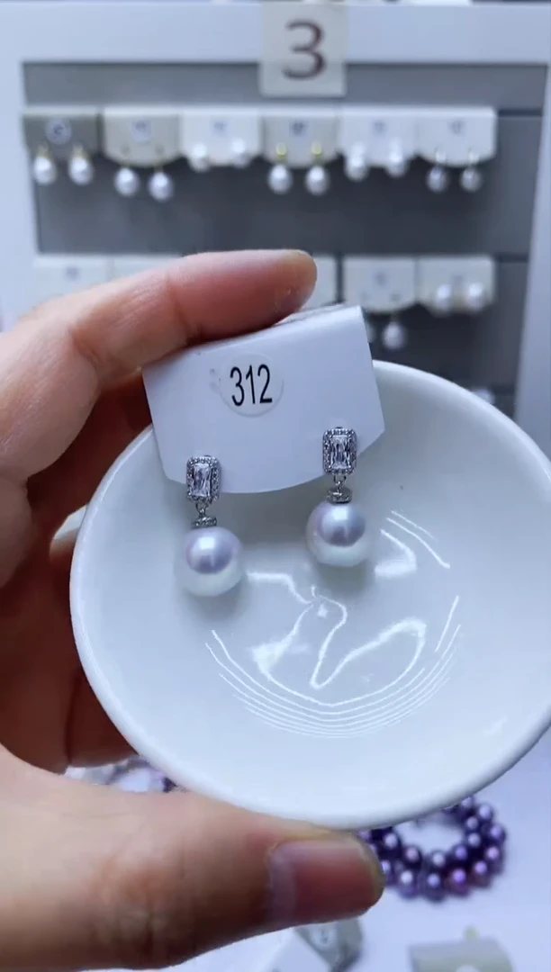 【闪购商品】淡水珍珠耳饰银S925镶嵌312