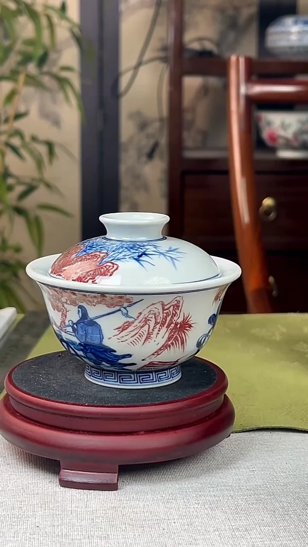 瓷片景德镇毛仔柴窑杯