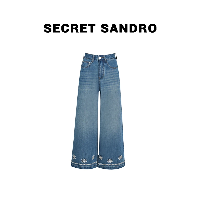 【刺绣牛仔】【多娜&Secret Sandro粉丝专享】牛仔裤 N55209158N