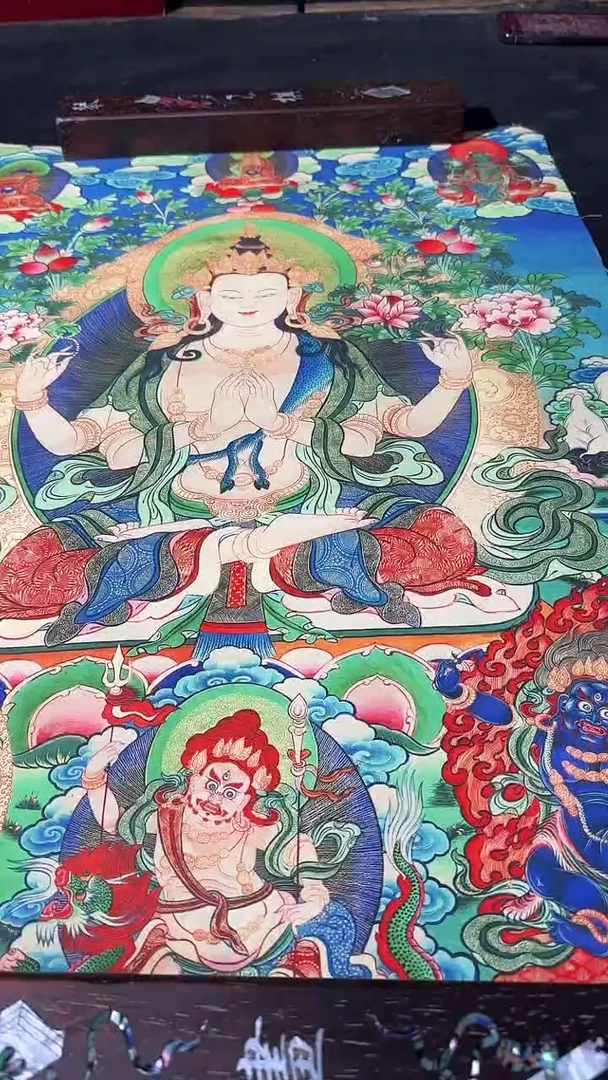 卷轴画藏式珍藏彩绘艺术馆93