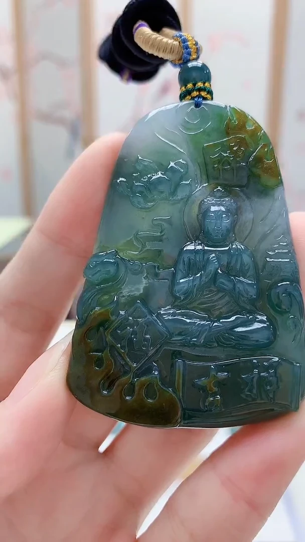 未镶嵌定制翡翠5028ry-毛货挂件100