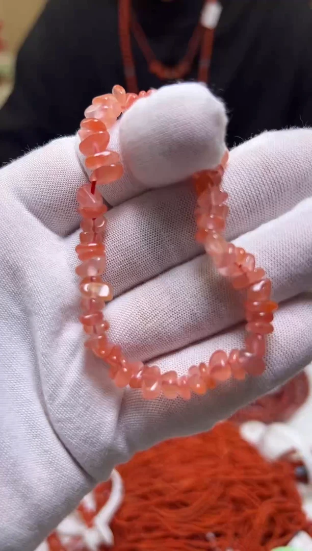 未镶嵌6mm南红玛瑙保山河湾随型手串