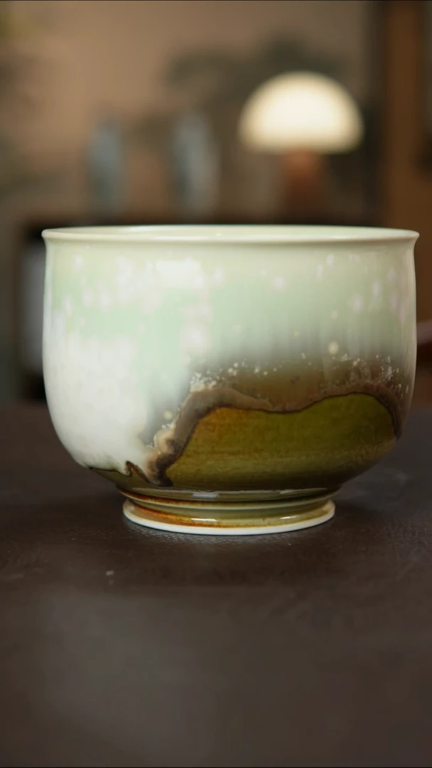 杯景德镇陶瓷杯碗柴烧多人微瑕