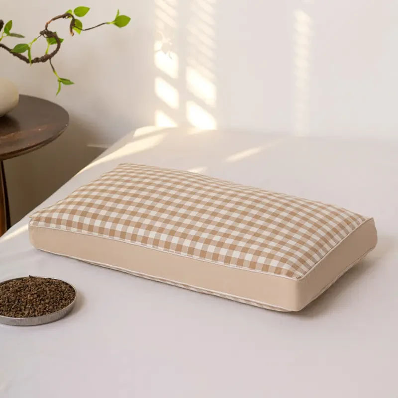 【新款水洗棉】全荞麦壳枕头颈椎睡眠专用枕硬枕芯可拆洗干净荞麦皮