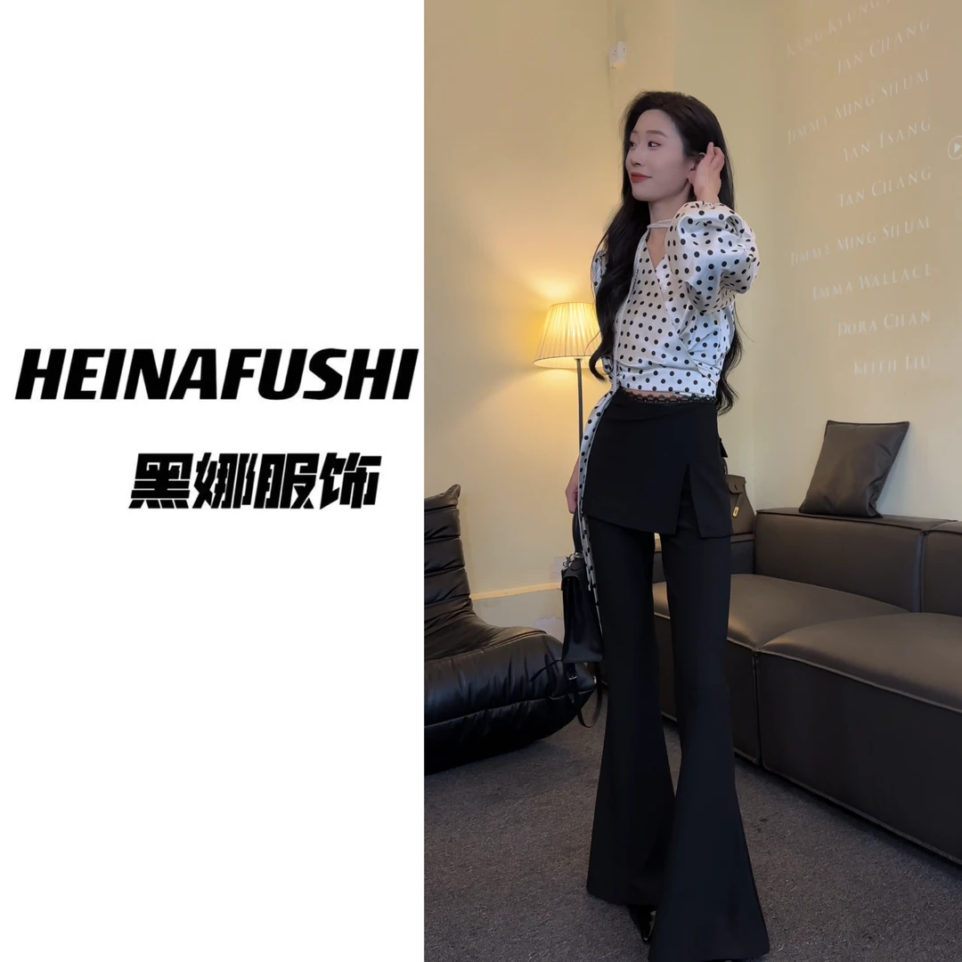 HEINA【清仓】蕾丝开叉屁帘裤巨显腿长6035 Q
