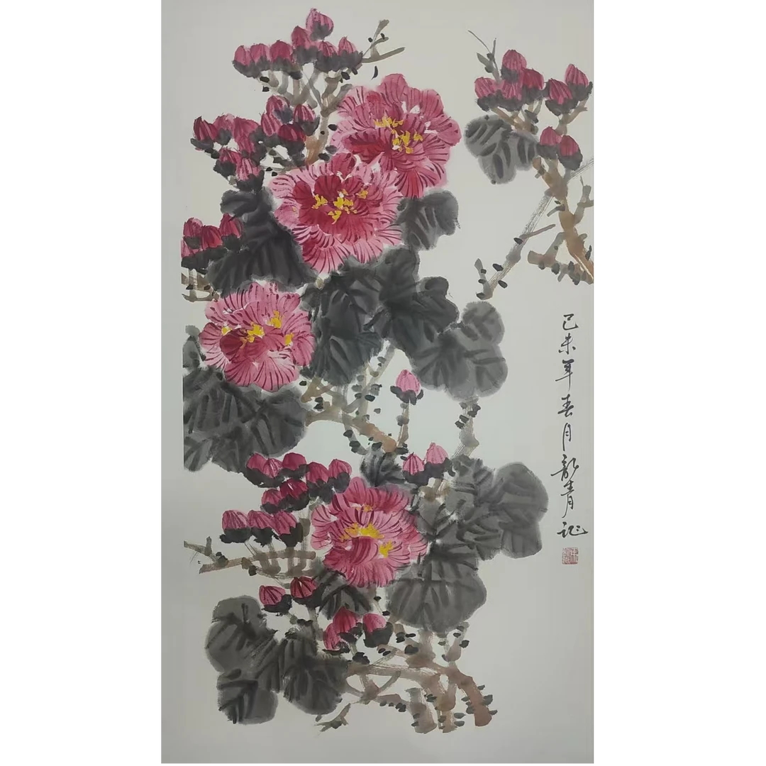 马   绘画画心50*100约4.5平尺