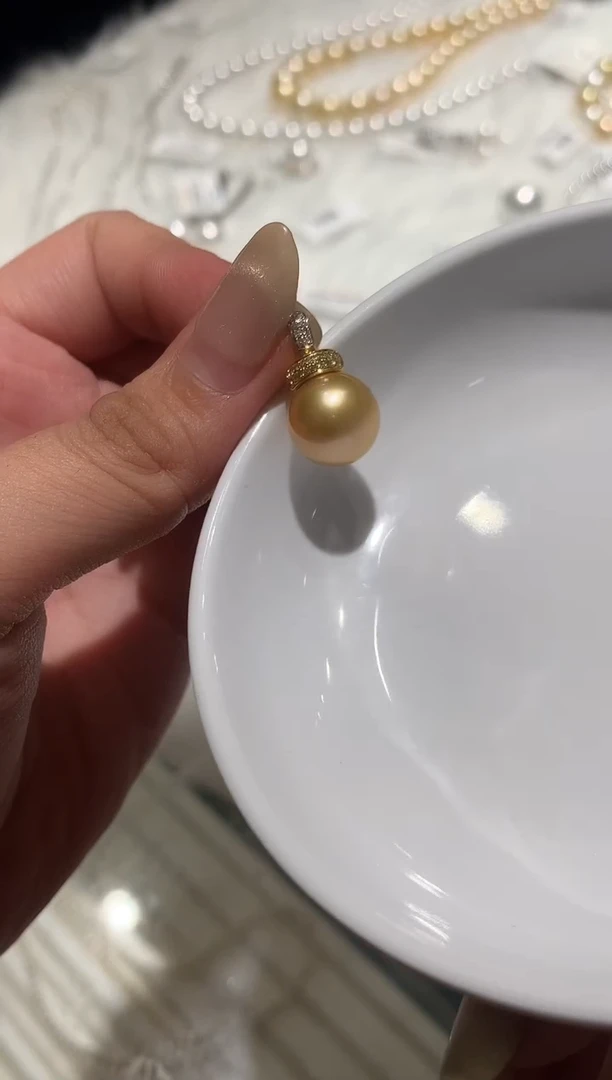 18K金镶嵌吊坠（不含链）海水珍珠A154|5980