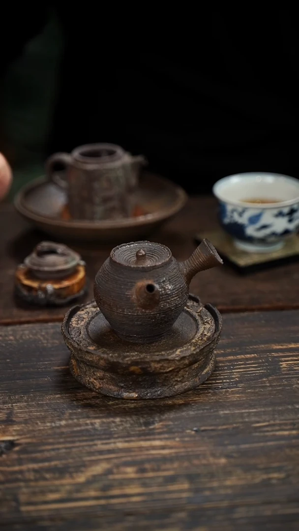 全手工制作 南蛮 侧把壶  100cc