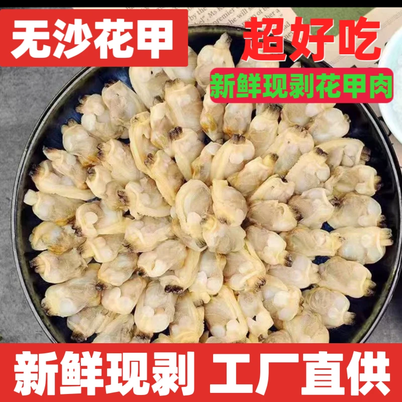 花甲肉蛤蜊肉6斤/4斤/3斤蚬子肉新鲜无沙花蛤肉海鲜顺丰