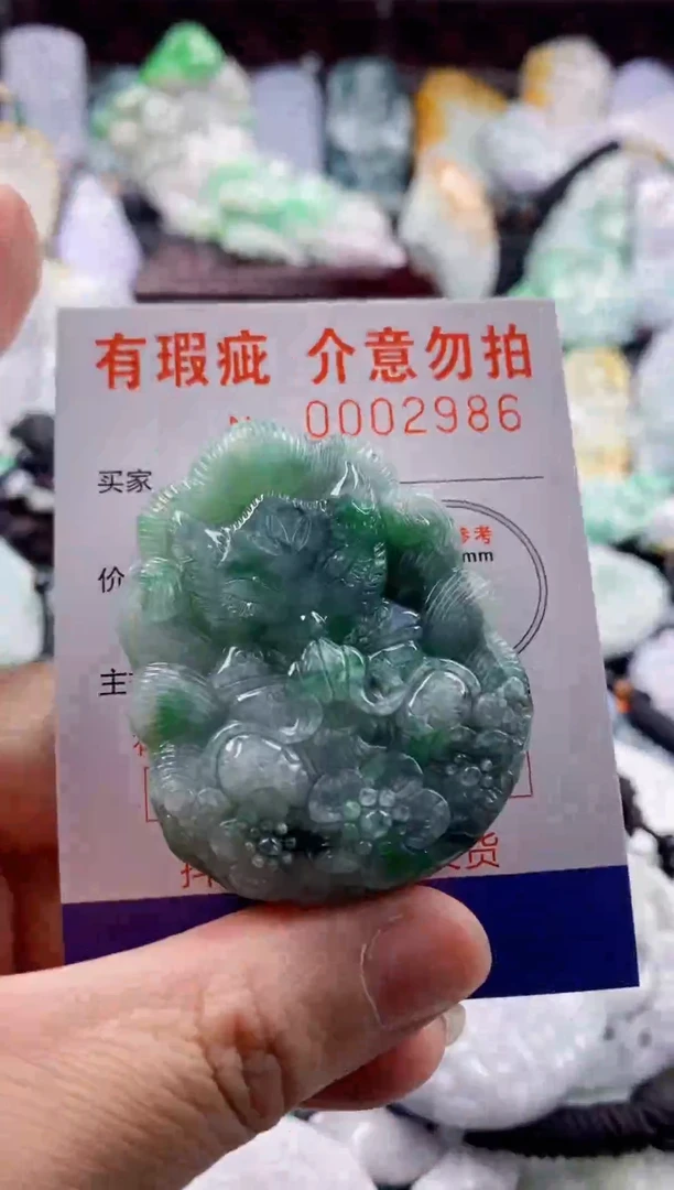 翡翠未镶嵌吊坠(不含链)1