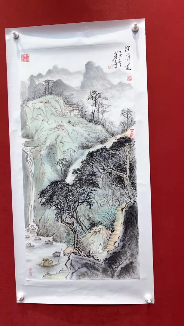 国画田哲老师现场创作 28