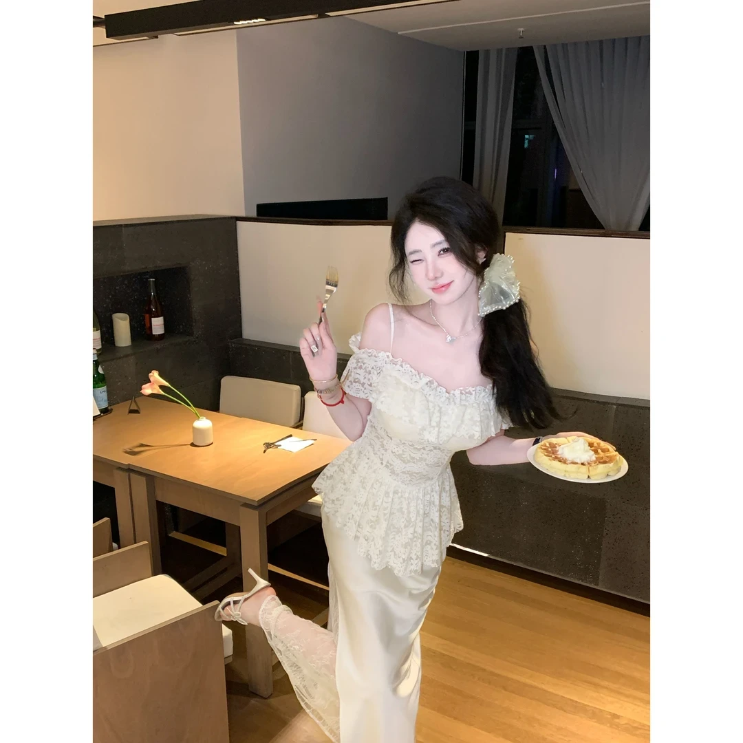 【宠粉专场】徐睿知 弹力蕾丝吊带上衣DYZY-24057246