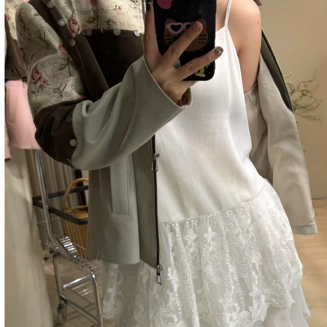 老板娘同款白色纯欲吊带 内搭