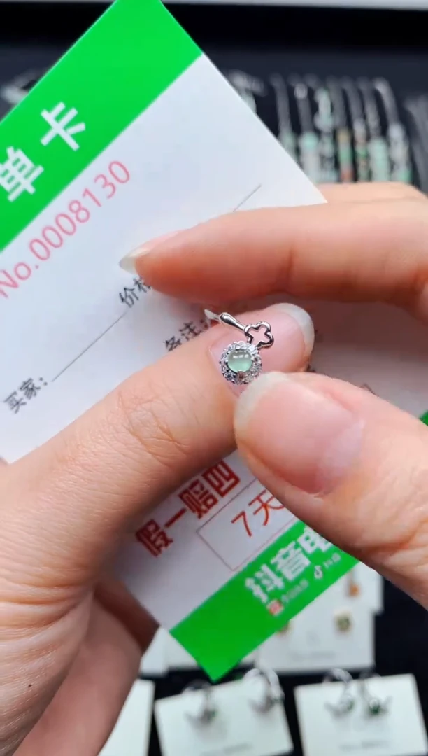 【闪购商品】翡翠戒指银S925镶嵌8130