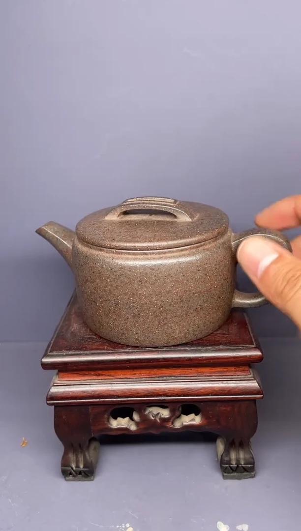 茶壶紫砂岩中泥 折嘴汉瓦
