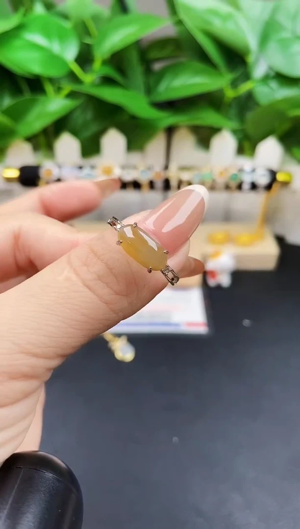 银S925镶嵌戒指翡翠12