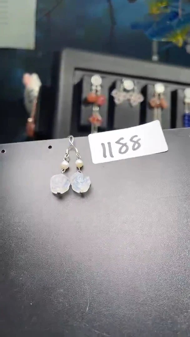 银S925镶嵌耳饰紫晶喜欢拍