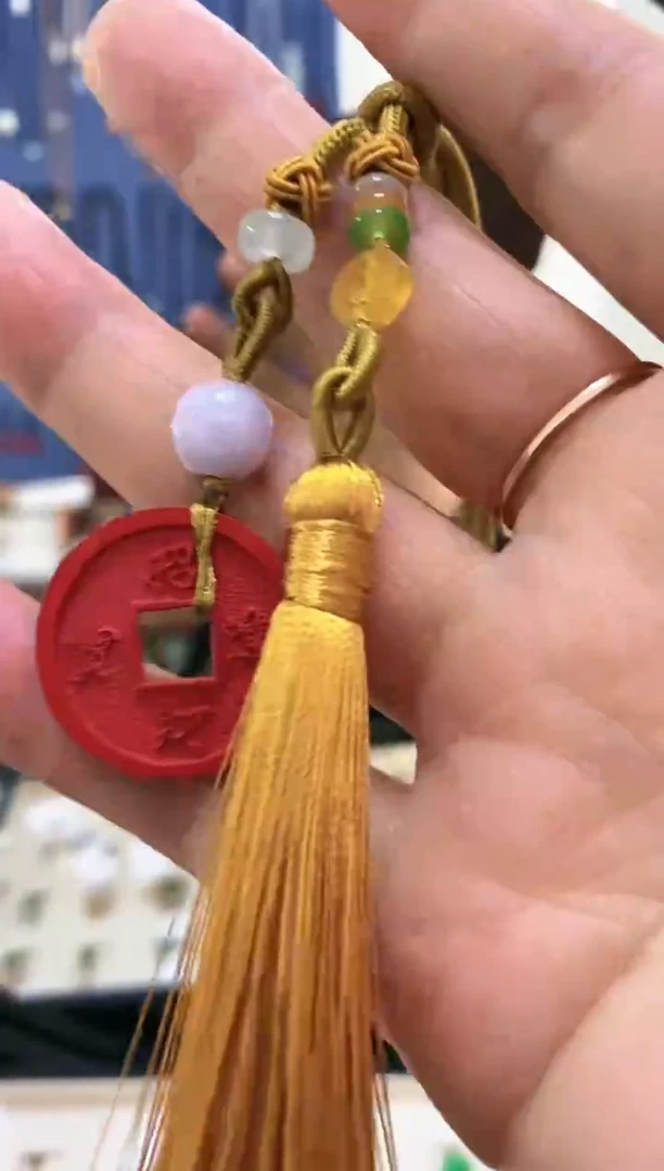 天然辰砂朱砂车挂件