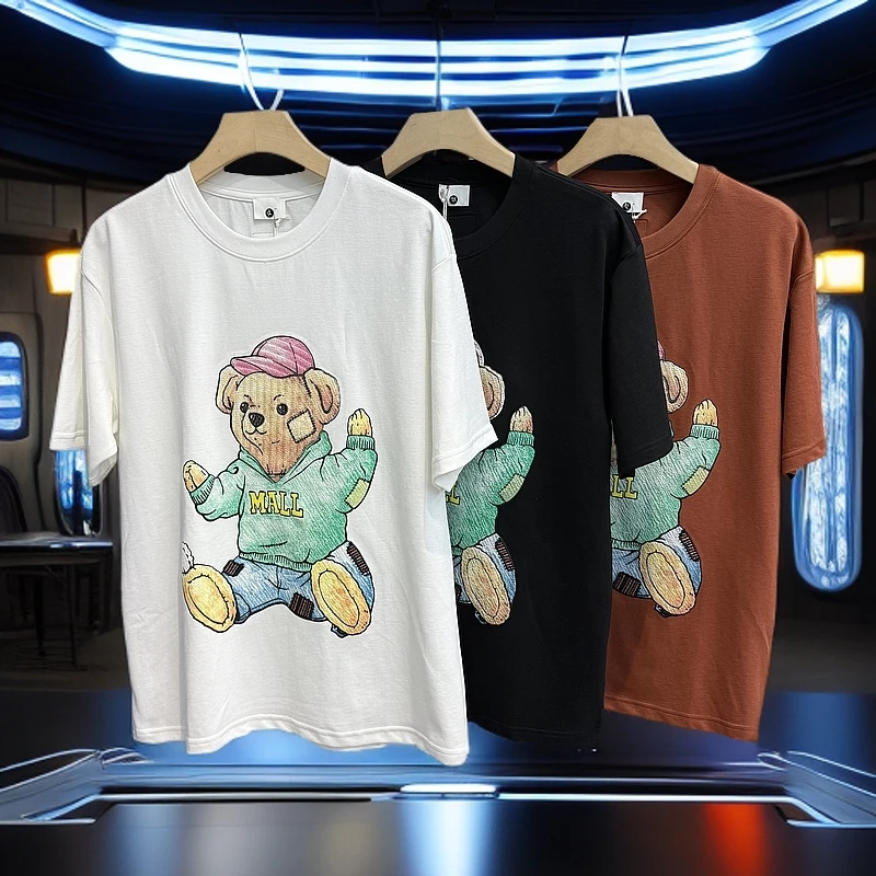 【夏季新款短袖】-5118-广州UUS-欧潮阔版私服短袖男女同款--