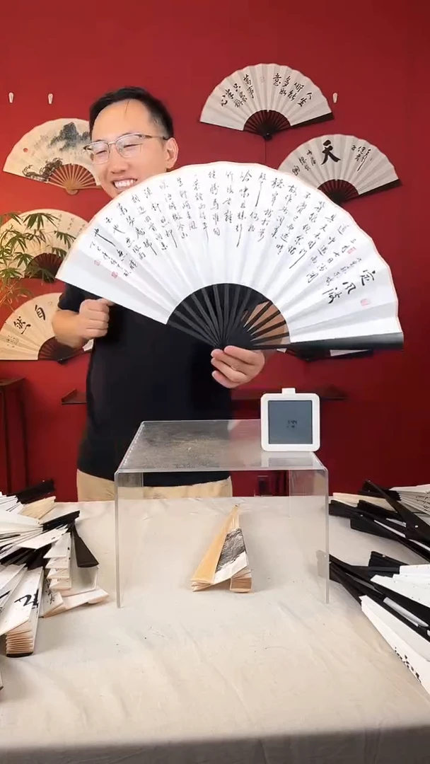 书法奕*定风波手写扇面