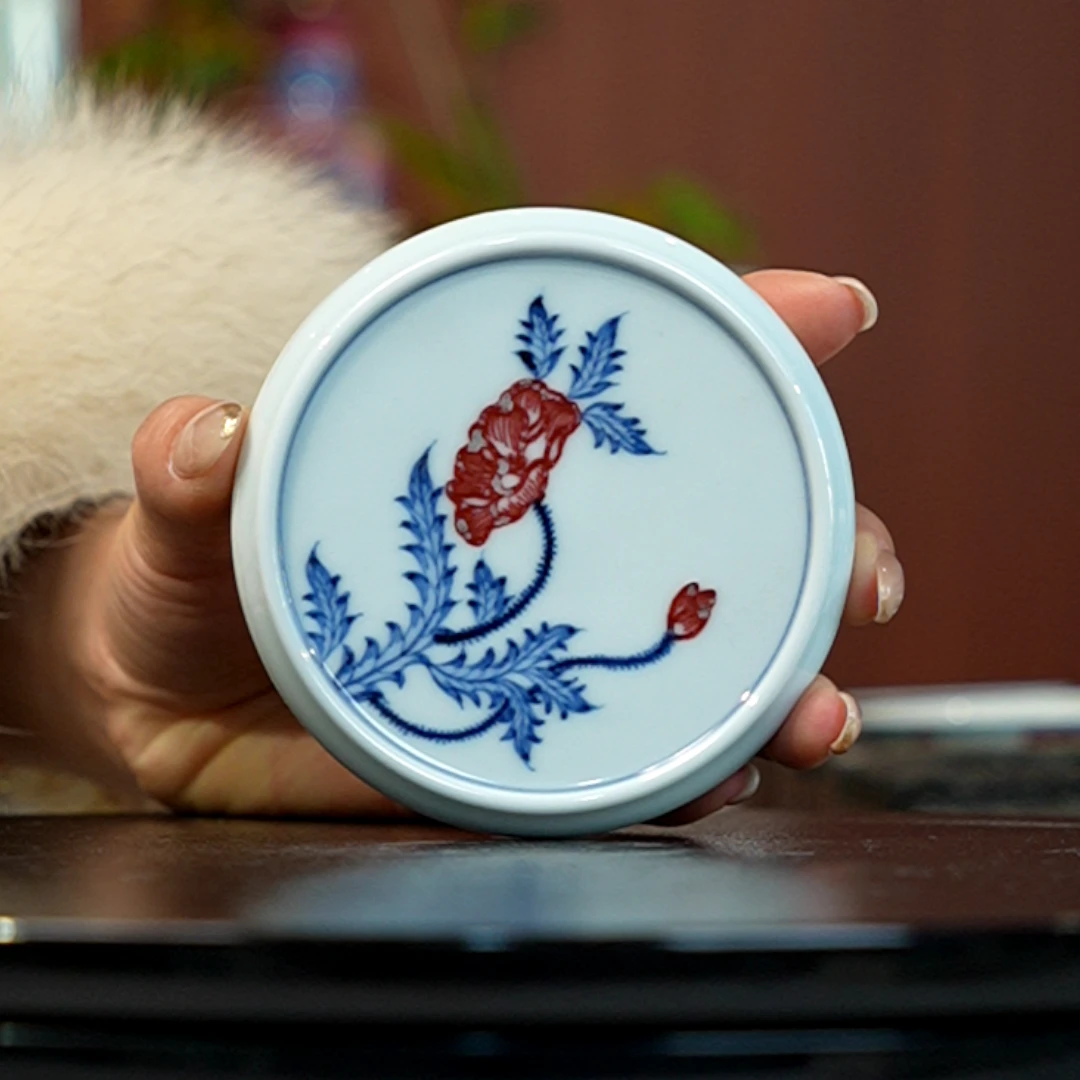 12.26/M11D4/甫生集/青花釉里红壶承