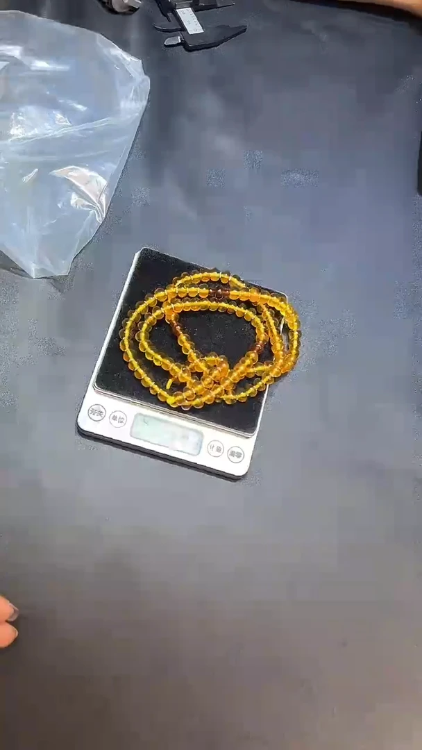 琥珀项链未镶嵌项链