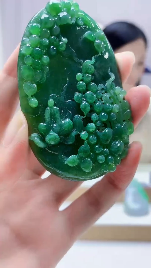 未镶嵌定制翡翠4852zm-毛货挂件89