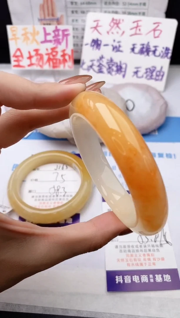 未镶嵌手镯石英质玉j164-HHB55+