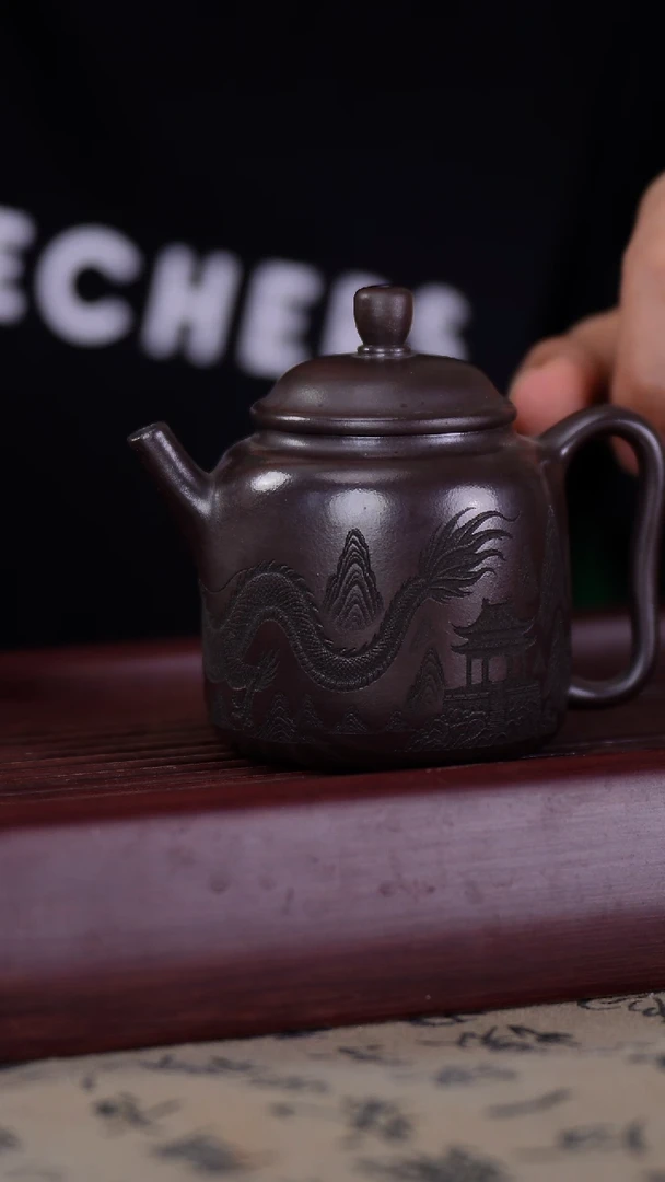 茶杯紫砂一厂老紫泥匏尊