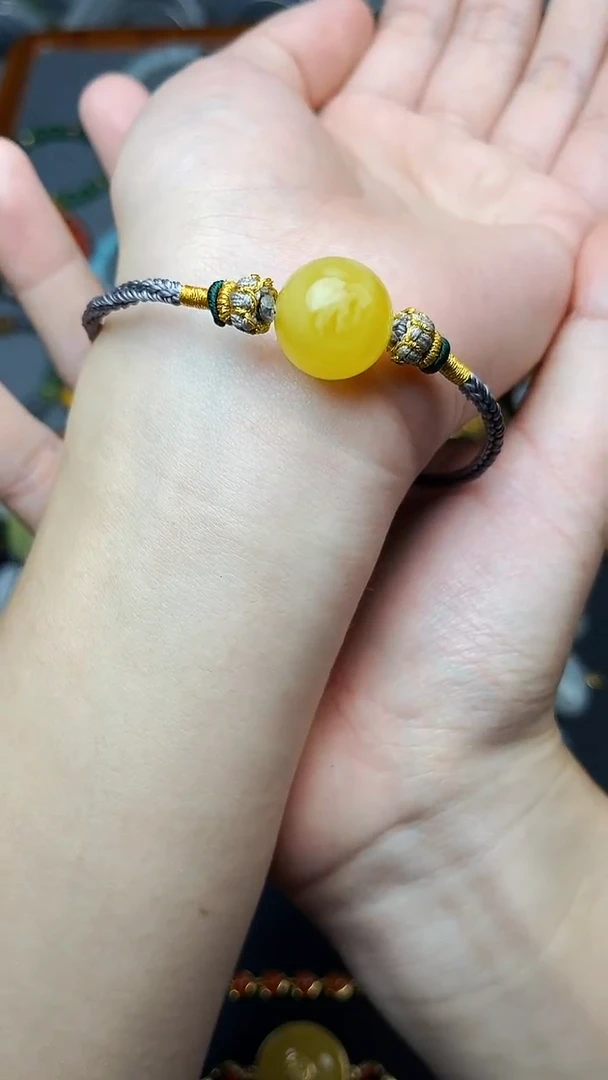 手绳蜜蜡未镶嵌圆珠手绳 06