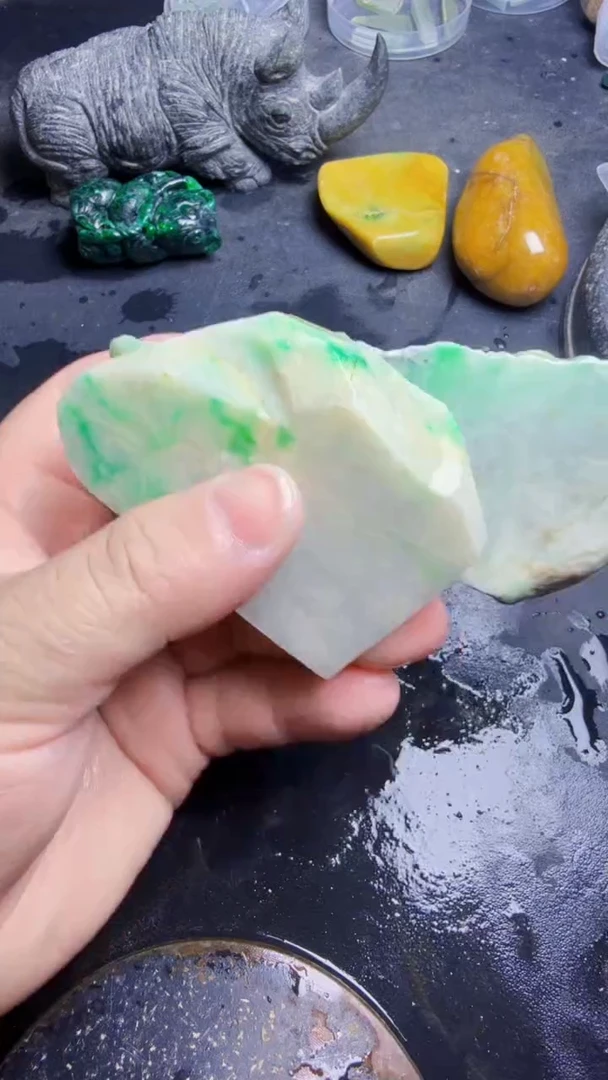 未镶嵌挂件翡翠唐*豆天然翡翠109