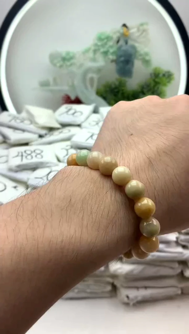 翡翠未镶嵌颈饰手串h