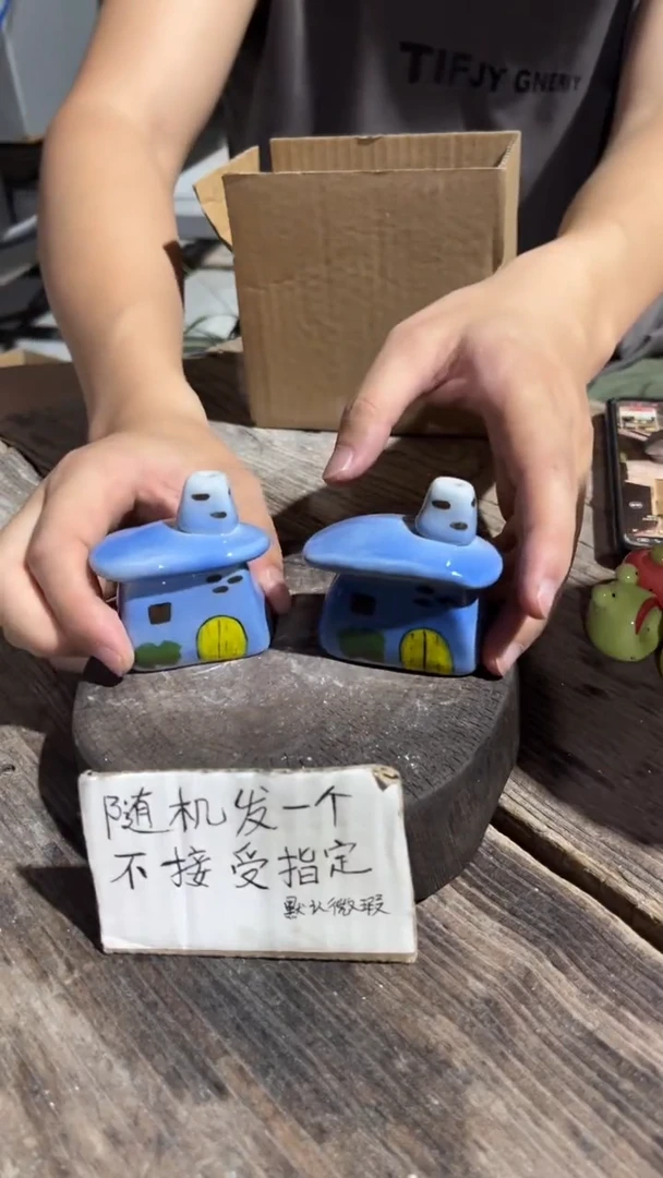 摆件129纯手工微瑕陶瓷