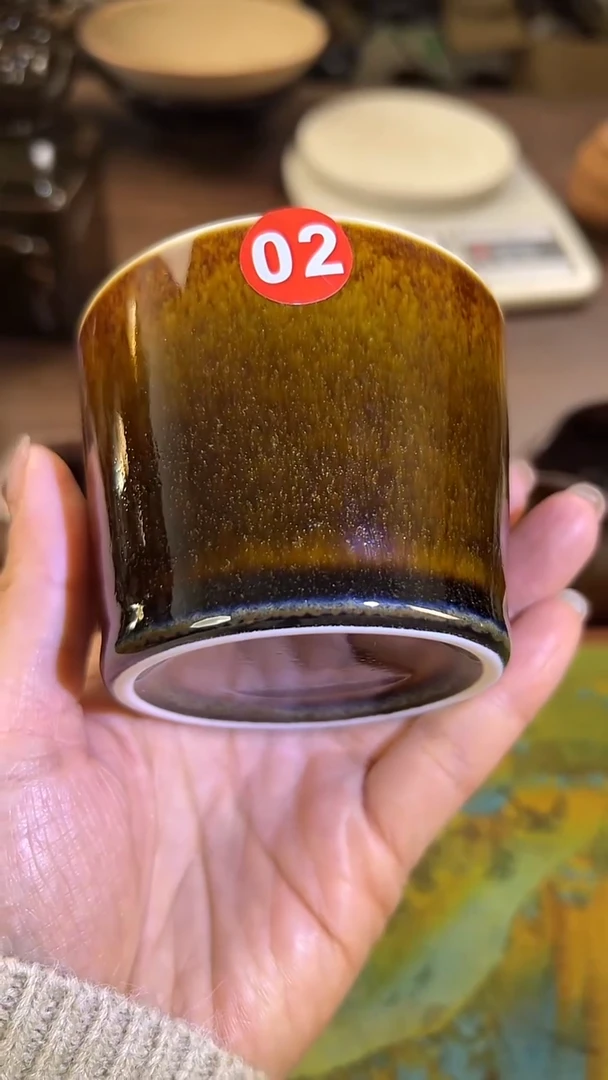 窑变色的可乐杯原矿