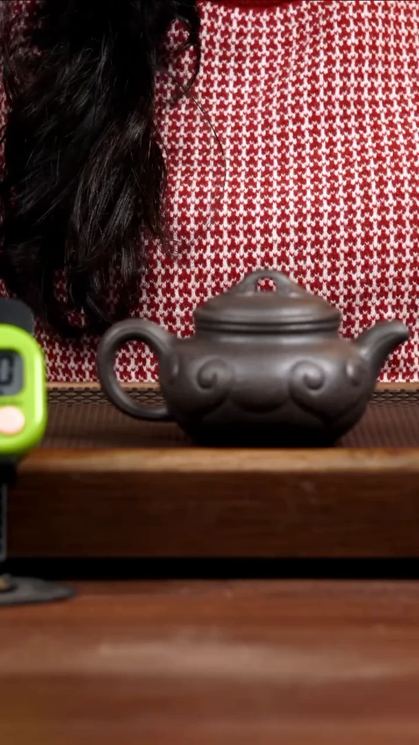 【闪购商品】紫砂茶壶8目粗砂天青仿古如意300CC