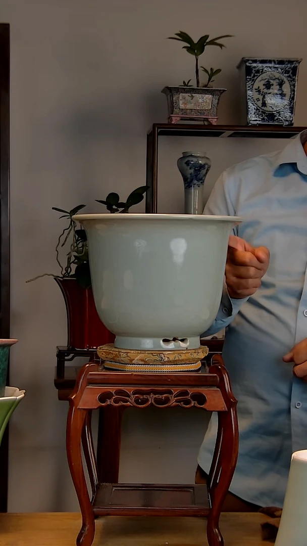 景德镇手工陶瓷花盆