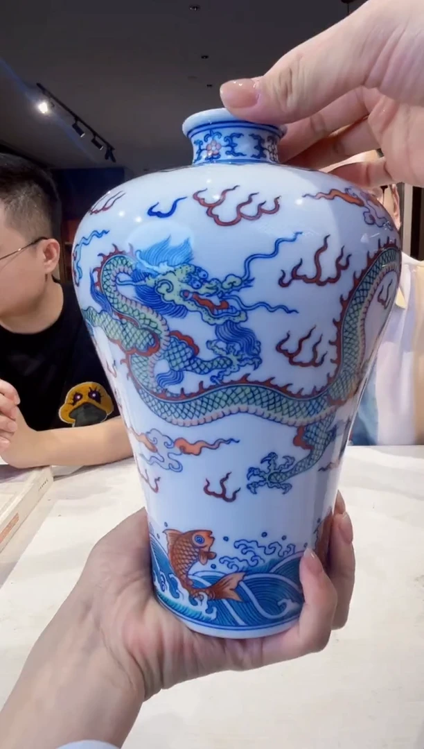 盖碗景德镇陶瓷涂杏花专场636