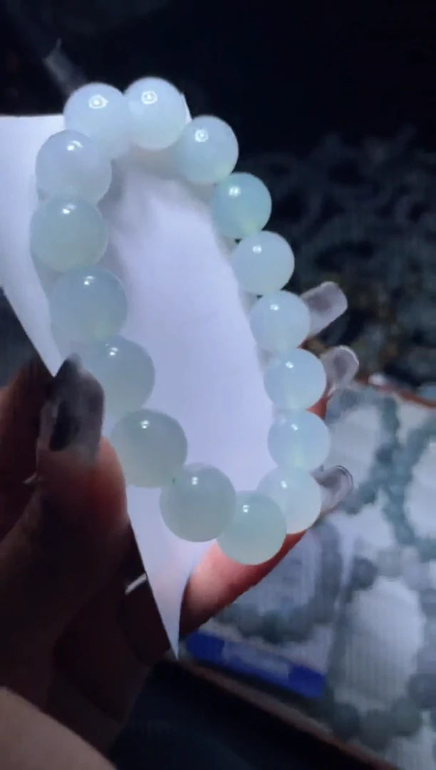 定制翡翠未镶嵌天然缅甸A货翡翠手串13